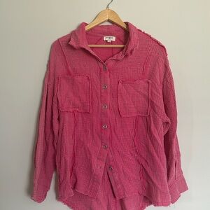 Umgee Long Sleeve Linen Top